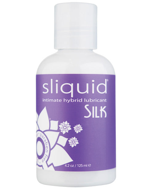 Sliquid Silk Hybrid Lube Glycerine & Paraben Free - 4.2 oz - Image 2