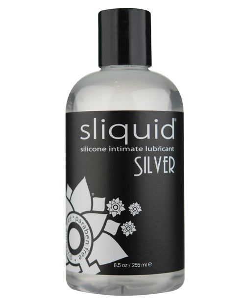 Sliquid Silver Silicone Lube Glycerine & Paraben Free – 8.5 oz