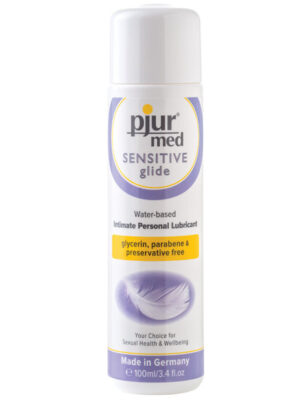 Pjur Med Sensitive Glide Water Based Personal Lubricant - 100 ml Bottle