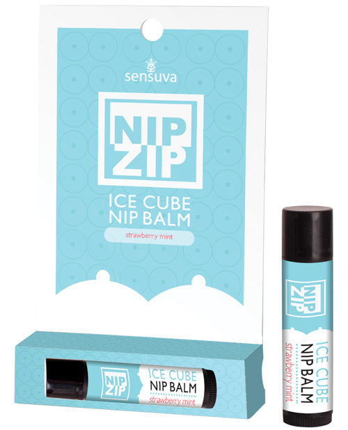 Sensuva Nip Zip Ice Cube Nip Balm - Strawberry Mint - Image 5
