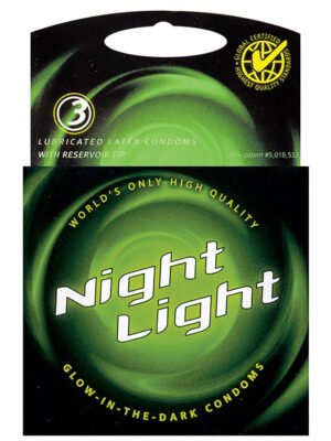 Night Light Glow in the Dark Condoms - Box of 3