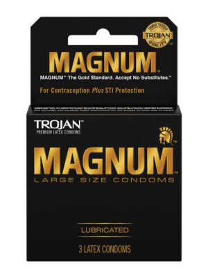 Trojan Magnum Condoms - Box of 3