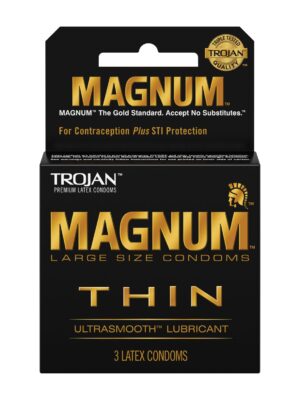 Trojan Magnum Thin Condoms - Box of 3
