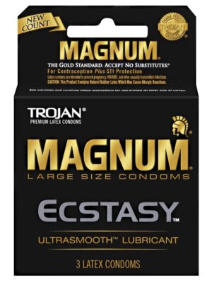 Trojan Magnum Ecstasy Condoms - Box of 3