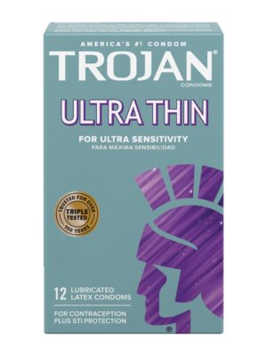 Trojan Ultra Thin Condoms - Box of 12