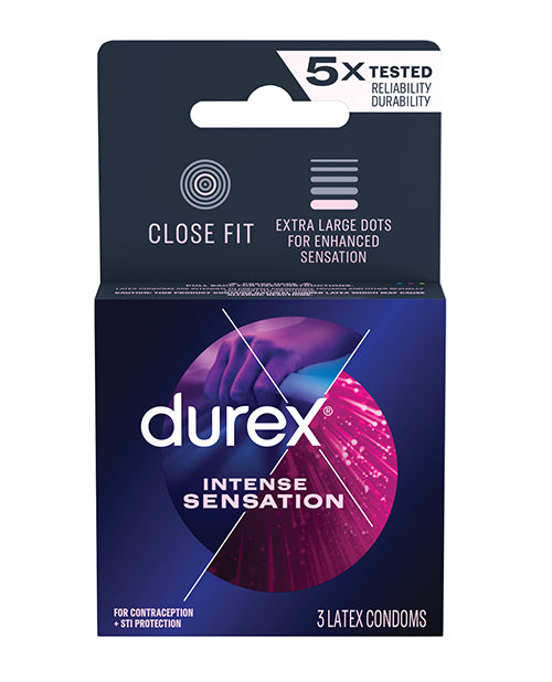 Durex Intense Sensation Condoms – Box of 3