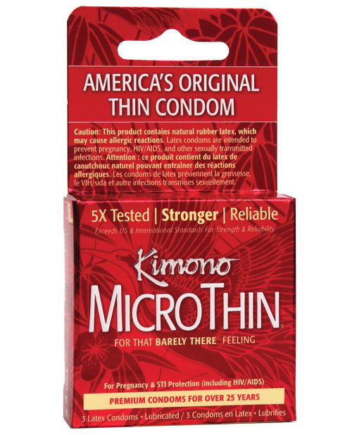 Kimono Micro Thin Condoms – Box of 3