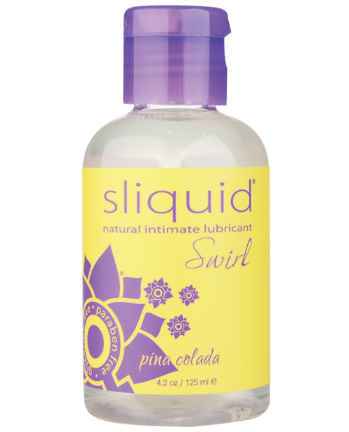 Sliquid Naturals Swirl Lubricant - 4.2 oz Pina Colada - Image 3