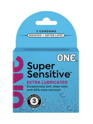 One Super Sensitive Condoms - Box of 3