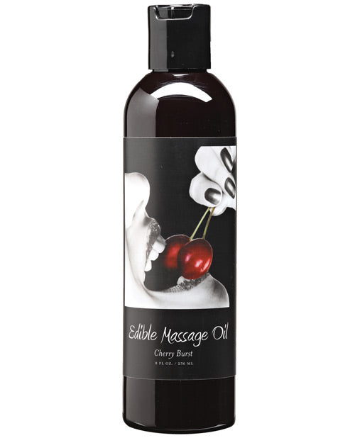 Earthly Body Edible Massage Oil – 8 oz Cherry
