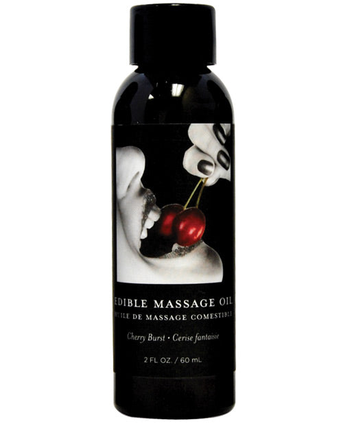 Earthly Body Edible Massage Oil – 2 oz Cherry