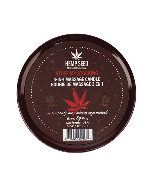 Earthly Body 2024 Holiday 3 in 1 Massage Candle – 6 oz Stuff My Stocking