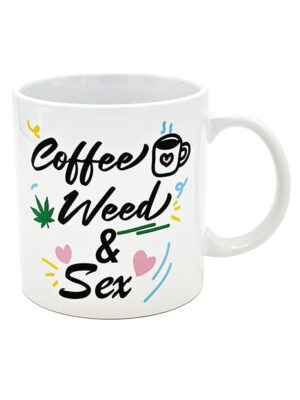 Attitude Mug Coffee, Weed & Sex - 22 oz