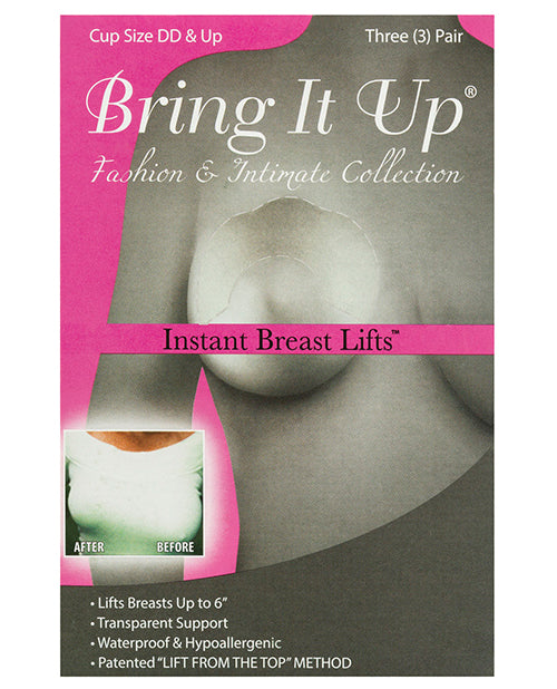 Bring it Up Plus Size Breast Lifts – DD Cup & Larger Pack of 3