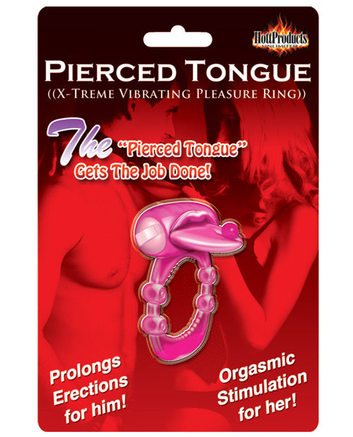 Pierced Tongue X-treme Vibrating Pleasure Ring – Magenta