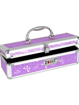 Lockable Vibrator Case - Purple