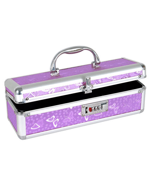 Lockable Vibrator Case – Purple