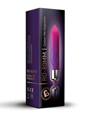 Rocks Off Color Me Orgasmic Colored RO-80 mm Bullet - 7 Speed Color Changing