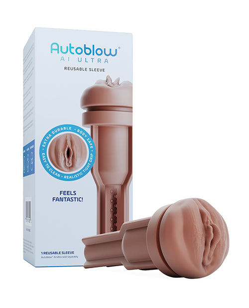 Autoblow AI Ultra Vagina Sleeve – Brown