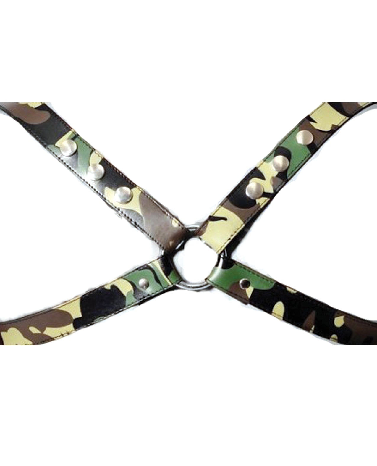 Sensual Sin Leather X Harness – Camo Small/Medium