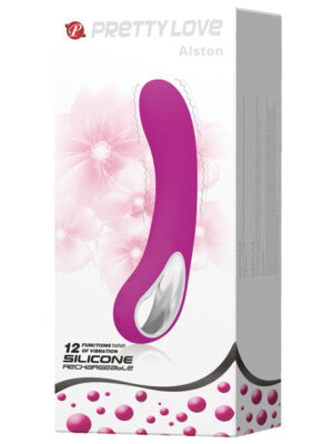 Pretty Love Alston 12 Function Vibrator w/Handle - Fuchsia