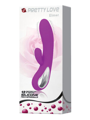 Pretty Love Elmer Rabbit w/Handle 12 Functions - Fuchsia