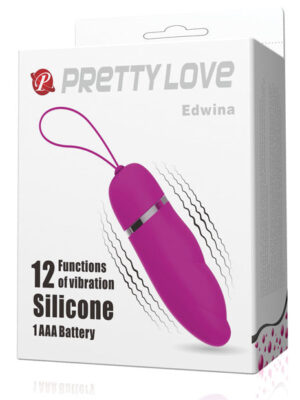 Pretty Love Edwina Vibrating Egg - Fuchsia