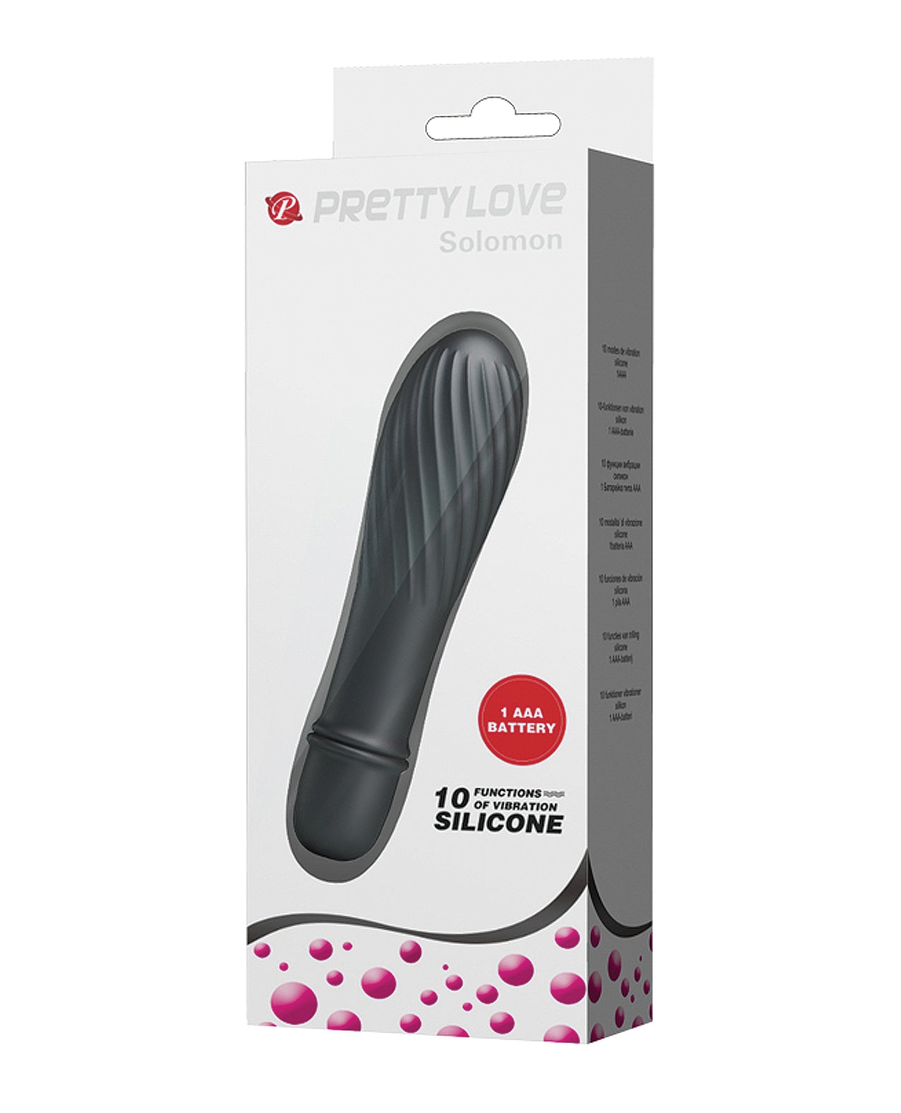 Pretty Love Solomon Brawny G-Spot Vibrator – Black