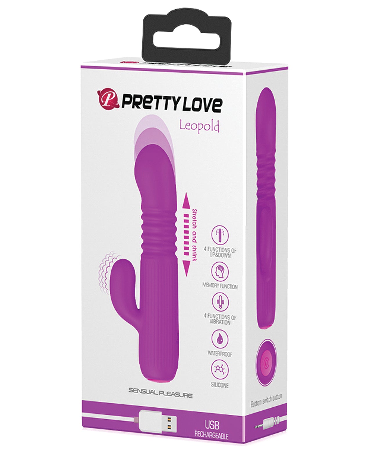 Pretty Love Leopold Mini Thruster Vibe – Fuchsia