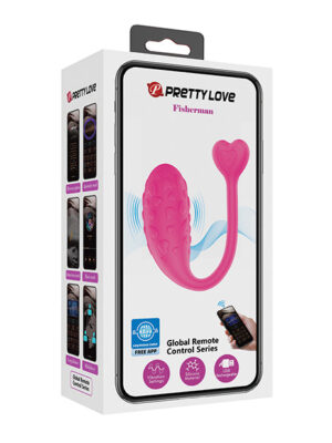Pretty Love Fisherman Vibrating Egg - Hot Pink
