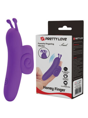 Pretty Love Snail Honey Finger Vibe - Purple