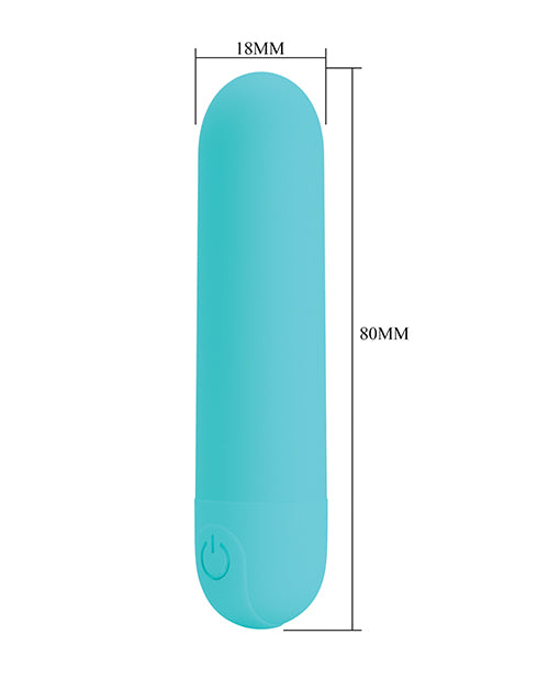 Pretty Love Stefan Mini Massager Bullet - Aqua - Image 4