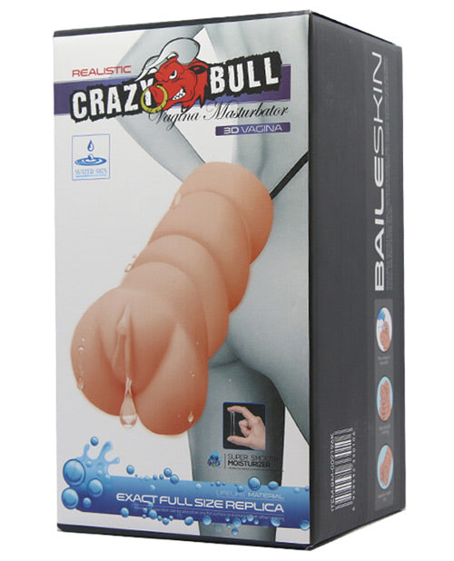 Crazy Bull No Lube Vagina Masturbator Sleeve – Ivory