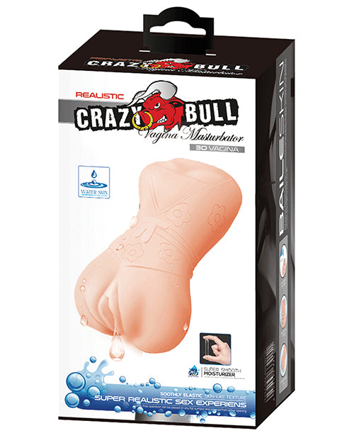 Crazy Bull No Lube Vagina Masturbator Sleeve – Ivory