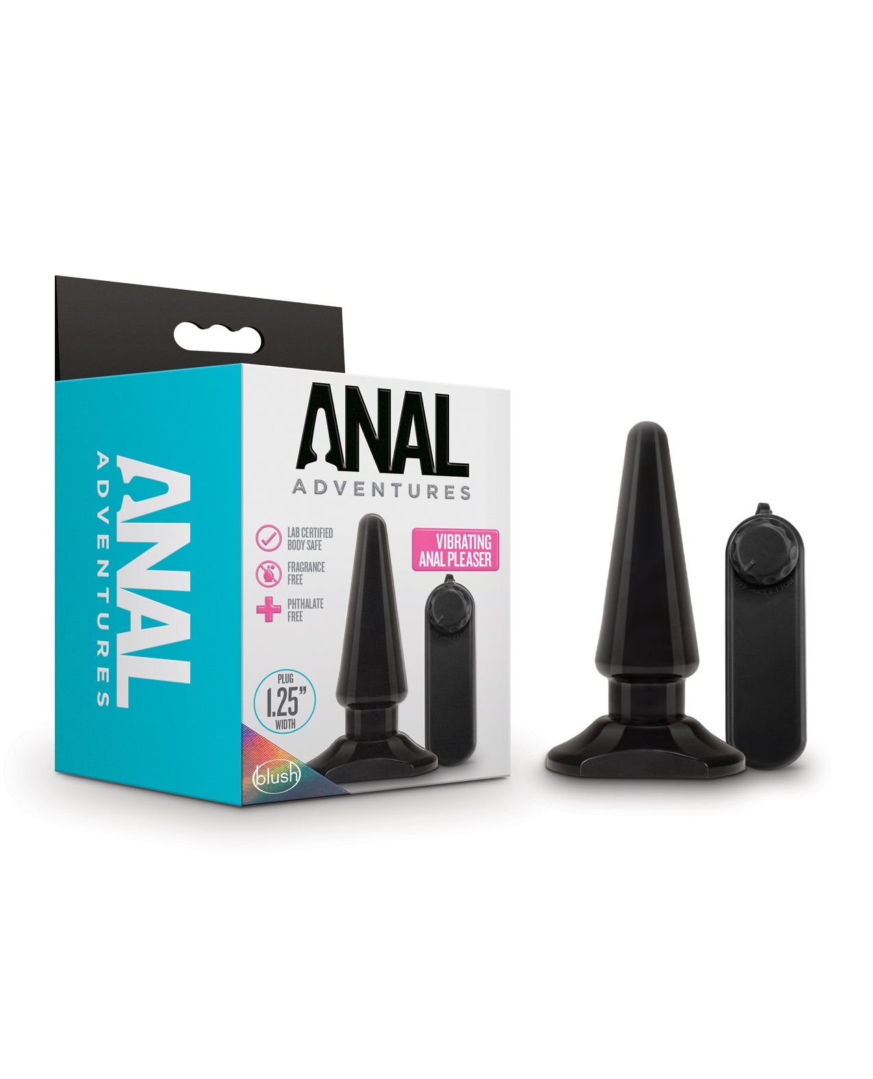 Blush Anal Adventures Basic Vibrating Anal Pleaser – Black