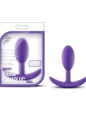 Blush Luxe Wearable Vibra Slim Plug Small - Purple