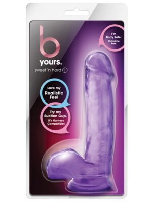 Blush B Yours Sweet n Hard 1 w/Suction Cup - Purple