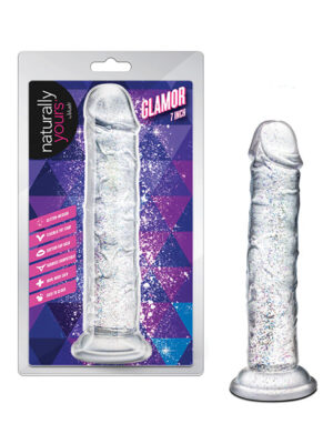 Blush Naturally Yours - Glamor - Sparkling Clear Dildo