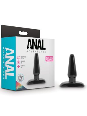 Blush Anal Adventures Basic Anal Plug - Small Black
