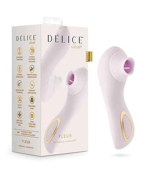 Blush Delice Fleur Suction Vibe – Barely Purple