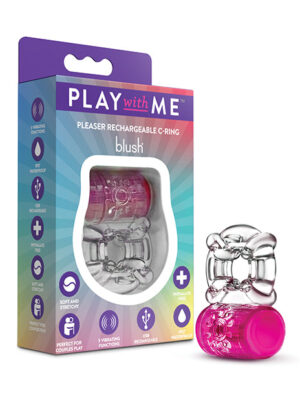 Blush Play With Me - Pleaser Rechargeable C-Ring - Pink