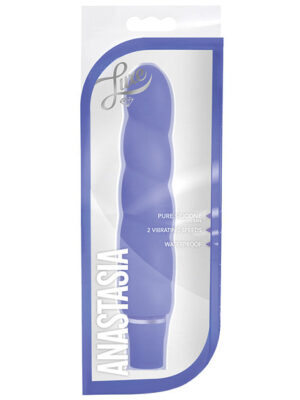 Blush Luxe Anastasia Silicone Vibrator - Periwinkle