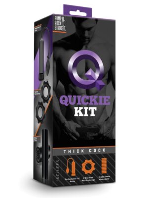 Blush Quickie Kit - Thick Cock Black