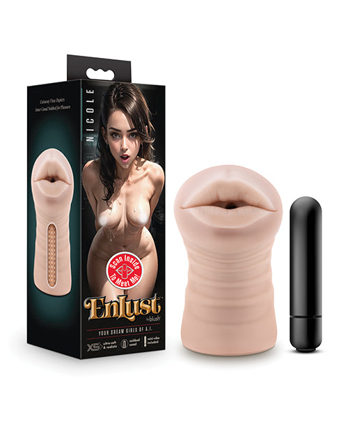 Blush EnLust Mouth Stroker w/Vibrating Bullet – Nicole