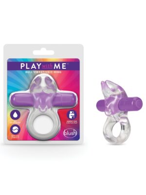 Blush Play With Me Bull Vibrating C Ring - Purple