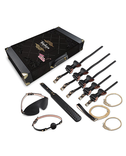 Blush Temptasia Safe Word Bondage Kit w/Suitcase – Black/Pink
