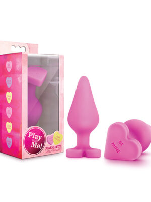 Blush Play With Me Naughty Candy Heart Be Mine Plug - Pink