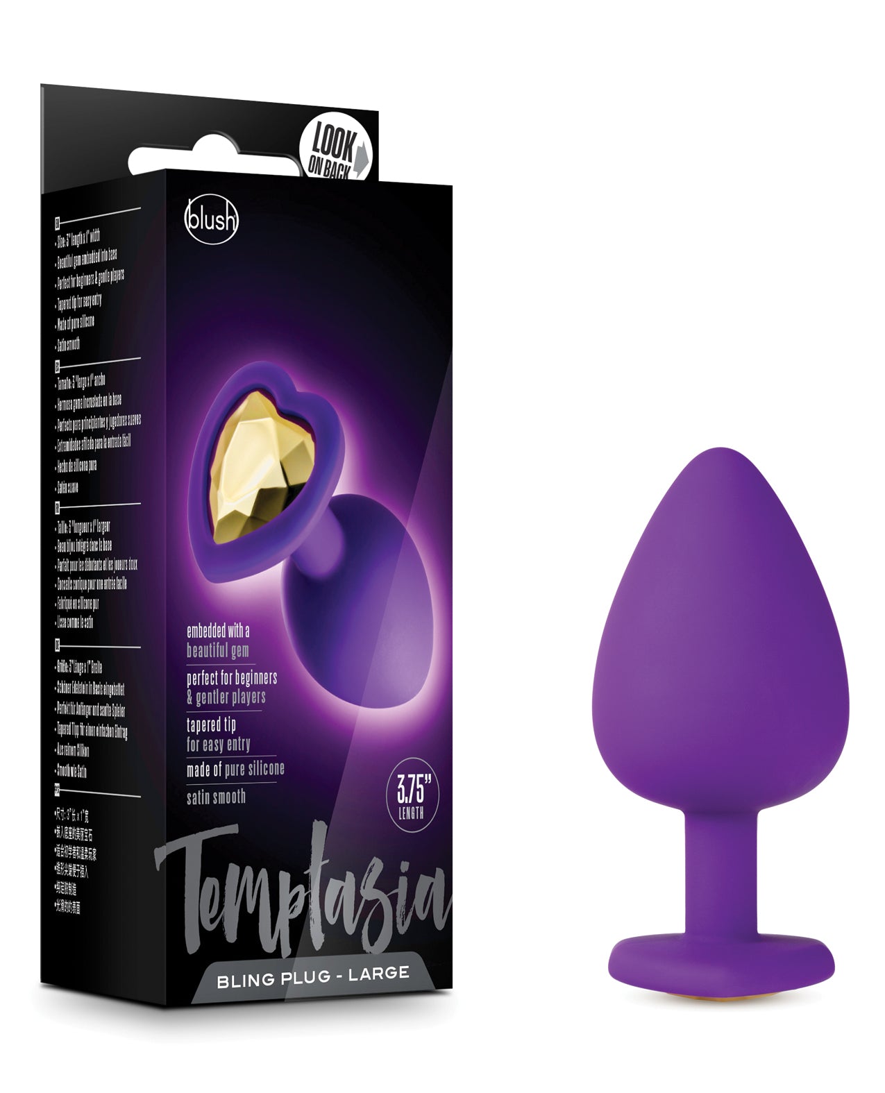 Blush Temptasia Bling Plug w/Gem Small – Purple