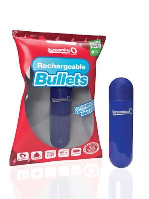 Screaming O Rechargeable Bullets - Blue