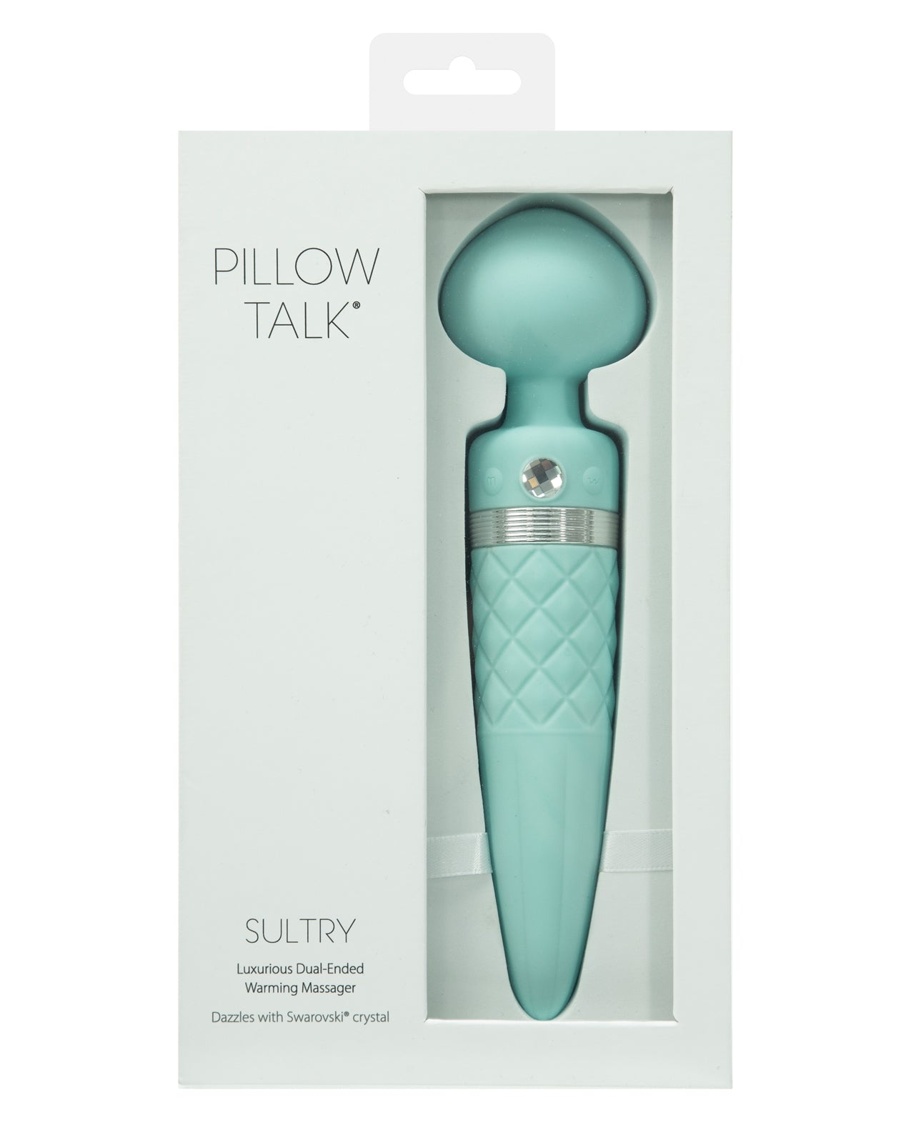 Pillow Talk Sultry Rotating Wand - Teal - Image 9